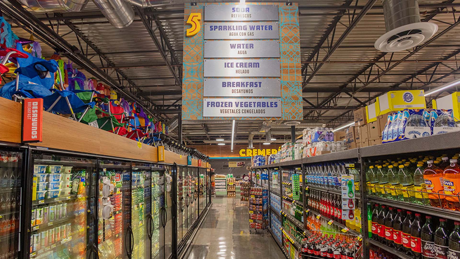 supermarket aisle