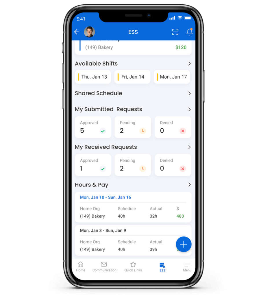 Connected workforce screenshot