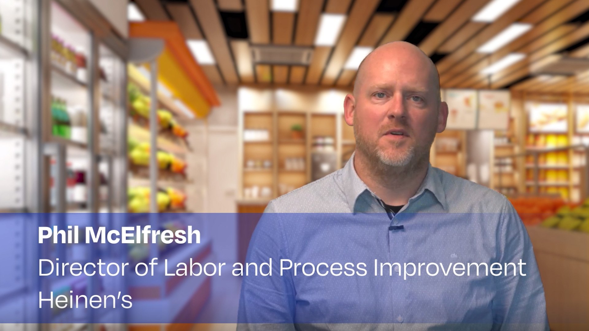Phil McElfresh, Director of Labor and Process Improvement at Heinen's